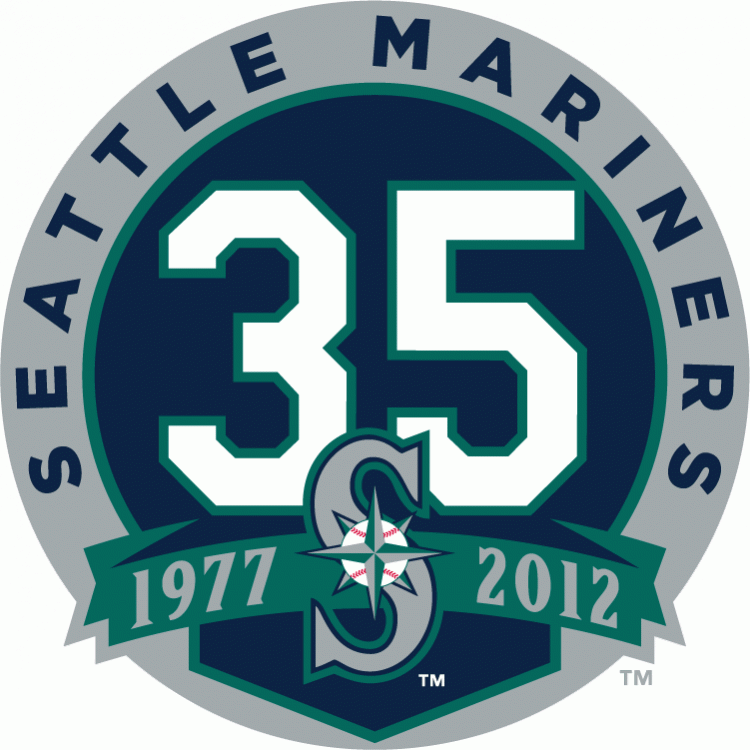 Seattle Mariners 2012 Anniversary Logo t shirts iron on transfers